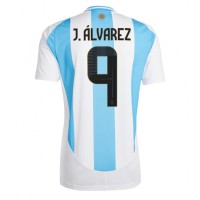 Camiseta Argentina Julian Alvarez #9 Primera Equipación Replica Copa America 2024 mangas cortas